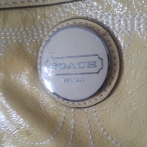 Coach Yellow Leather Bag
